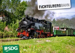 Mit der Fichtelbergbahn geht's von Cranzahl nach Oberwiesenthal.