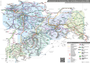 Die fünf sächsischen Verkehrsverbünde haben ihren gemeinsamen Schienennetzplan aktualisiert und neu herausgegeben.